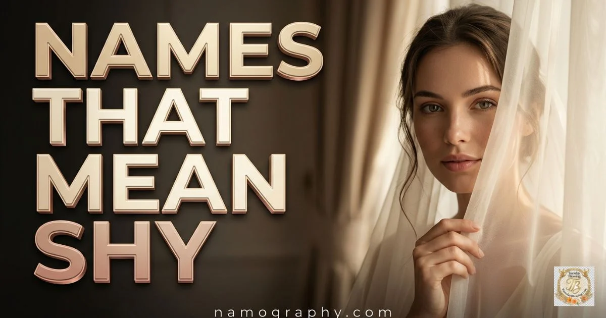 Gentle Names That Mean Shy with Beautiful Meanings